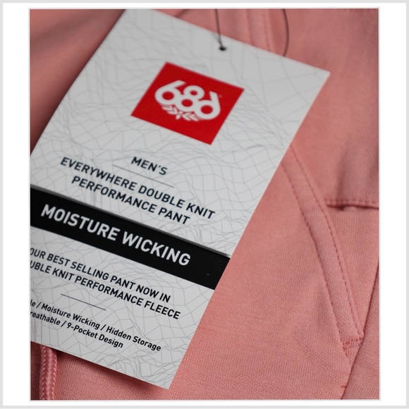 686 Everywhere Pant Double Knit Rosette M NWT - Picture 4 of 4
